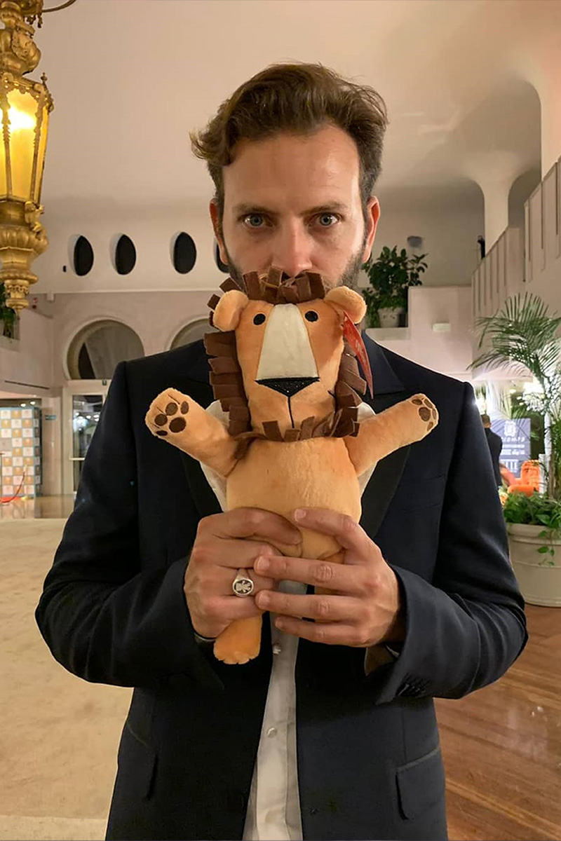 Marco con Alessandro Borghi